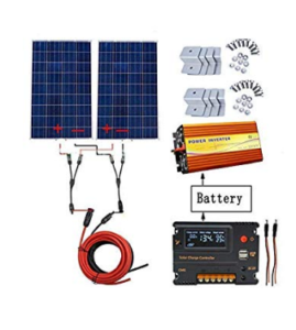 ECO-WORTHY Kit panneau solaire polycristallin 240w 220 v