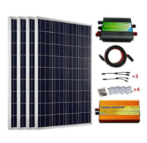 Ecoworthy kits 4 panneaux solaires 100 W 24 V